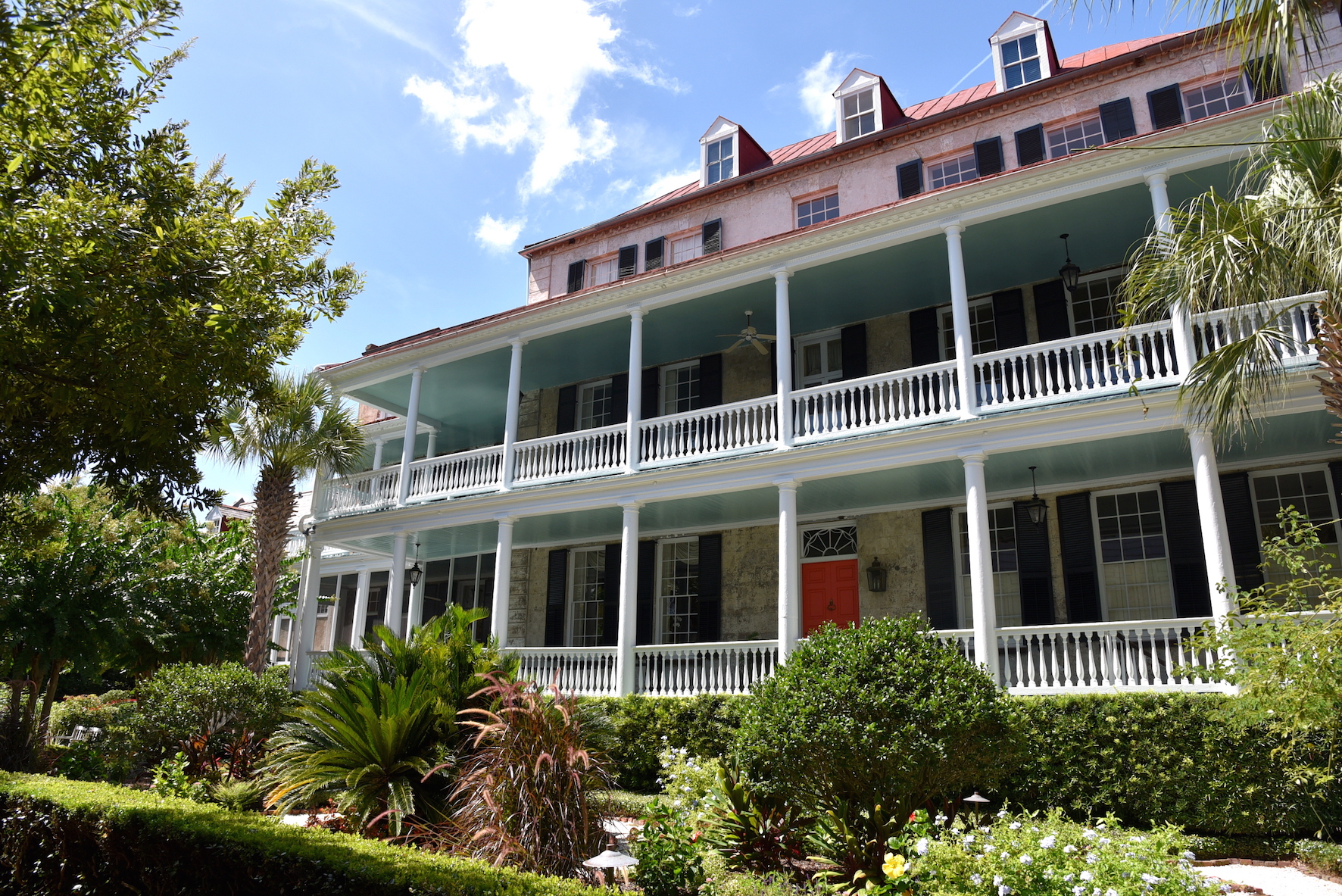 Typical southern home architecture in Charleston, South Carolina