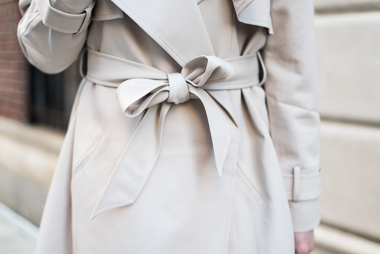 Trench Coat bow detail