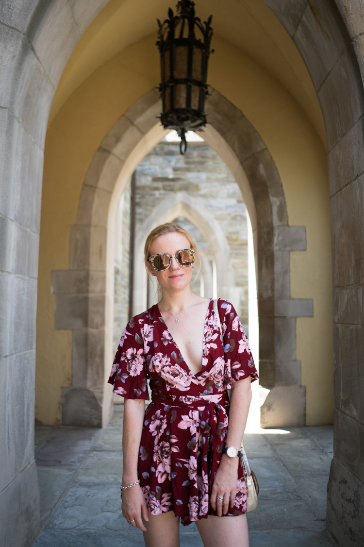 Summer Look Floral Romper Romwe Fashion Blogger