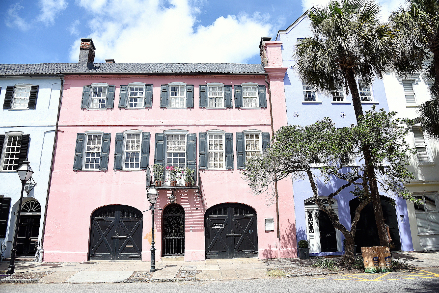The magnificent rainbow row houses of Charleston, South Carolina