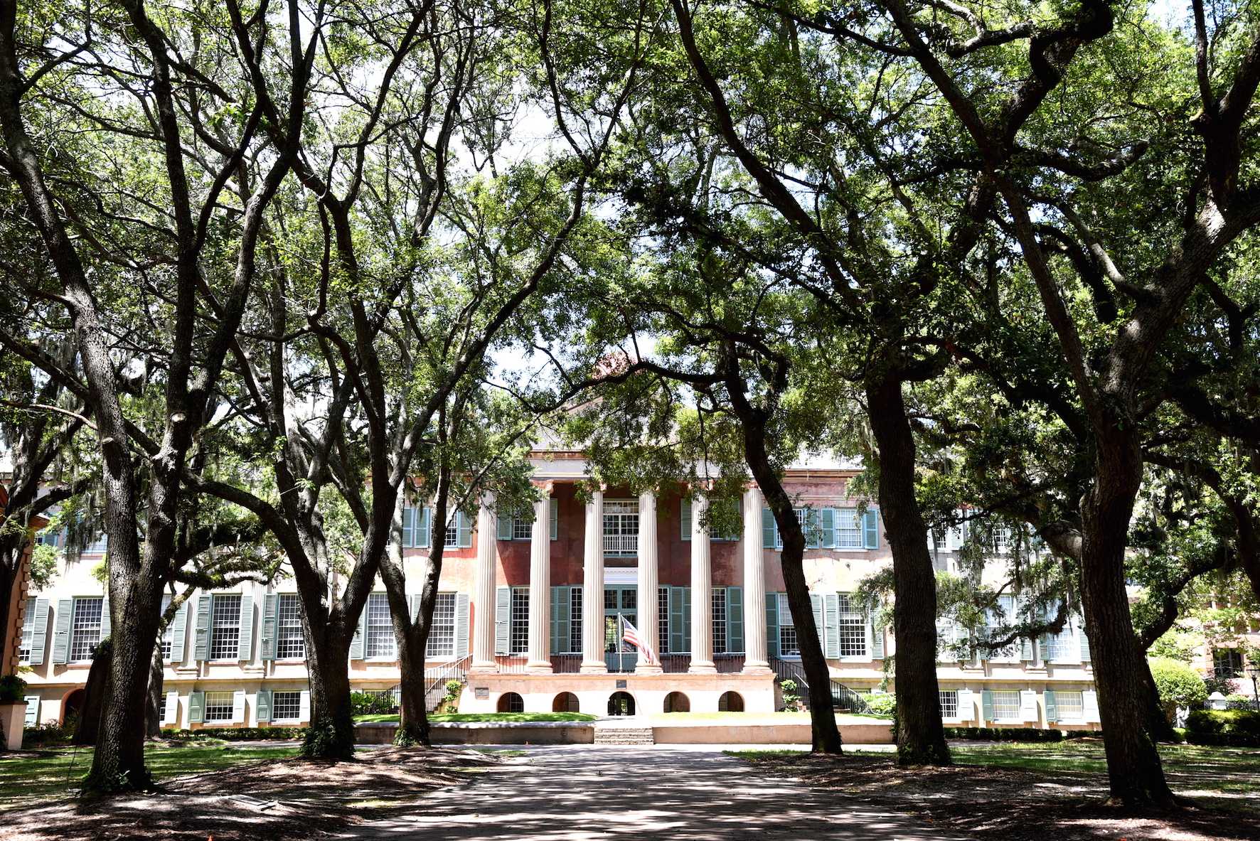 Visiting the campus of the University of Charleston, South Carolina