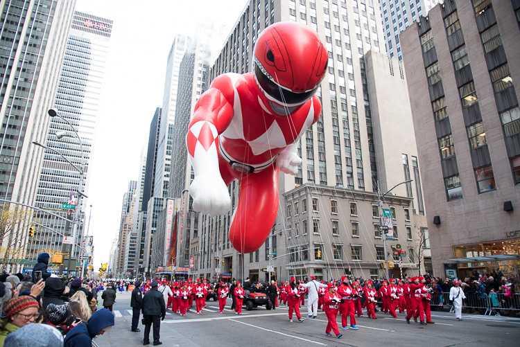 Power Rangers ballons Macy's Parade Thanksgiving New York 2016