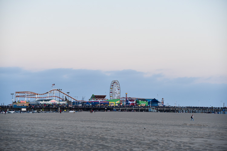 Santa Monica boardwalk Los angeles travel blogger