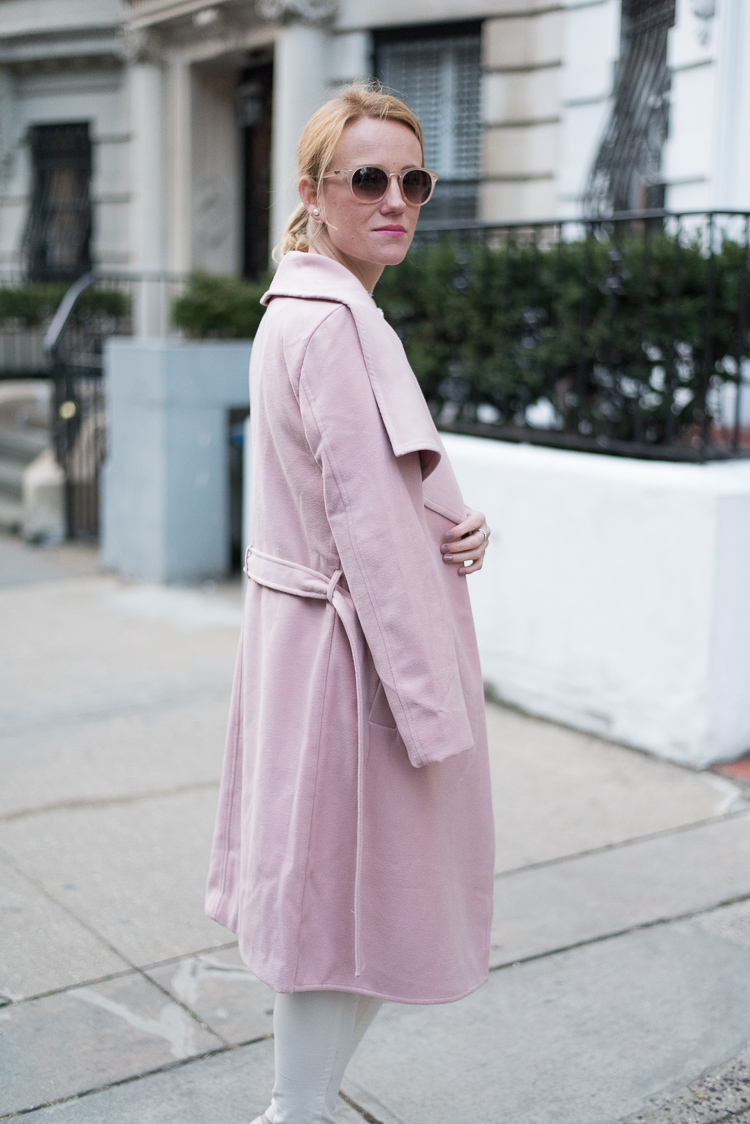 Pink Coat NYFW Fashion Blogger NYC