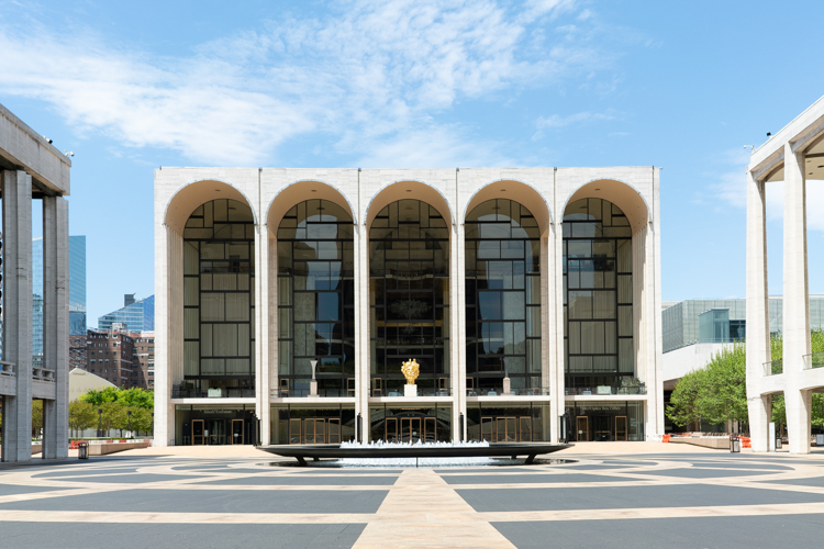 empty Lincoln center NYC during covid-19