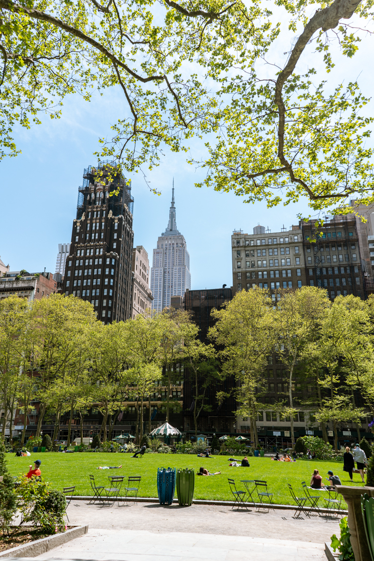 bryant park during covid-19